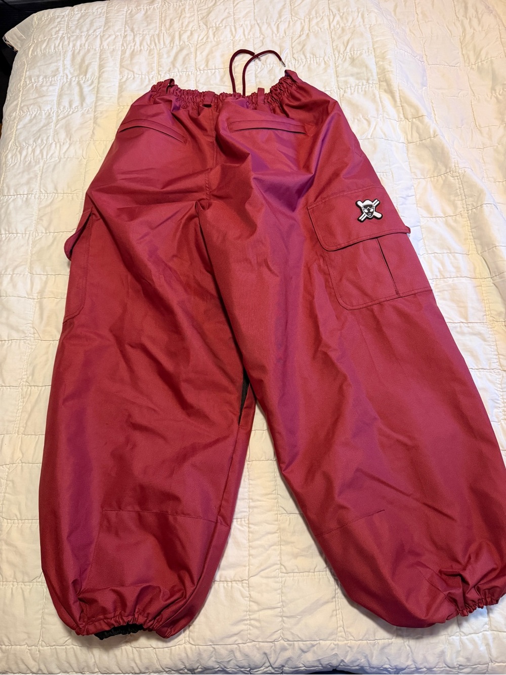 Maroon Baggy Snowpants - Picture 3 of 8